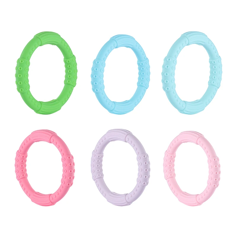 3PCS Teething Bracelet Baby Silicone Bangle Baby Kids Nursing Wristband Teether Jewelry Food Grade Silicone BPA Free