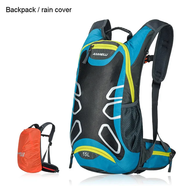 15L Сверхлегкий велосипедный рюкзак, MTB велосипедная сумка, гидратационный рюкзак для верховой езды, сумка для походов, спортивная сумка На открытом воздухе - Цвет: Синий