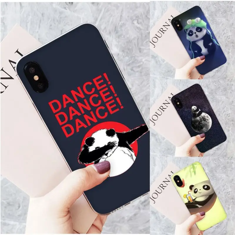 Motirunner Panda Dab on the EM DIY Luxury High-end Phone Case for iPhone 11 pro XS MAX 8 7 6 6S Plus X 5 5S SE XR cover |