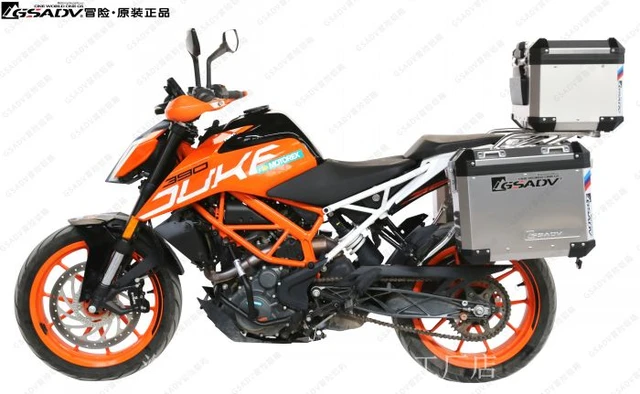 For Ktm 390duke Aluminum Top Case Side Boxes Motorcycle Luggage Box Storage  Case Steel Rack - Bumpers & Chassis - AliExpress