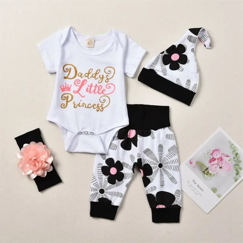 Baby Girls 4-Piece Summer Outfit 2