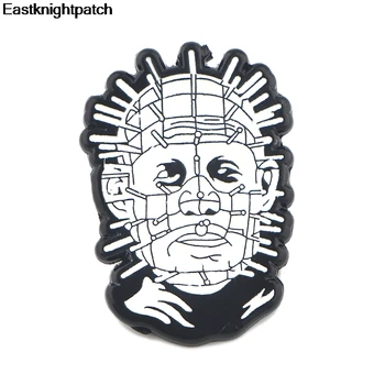 

12pcs/lot Horror white and black punk Zinc alloy pins for shirt cloth backpack shoes diy decoration Jewelry E0996