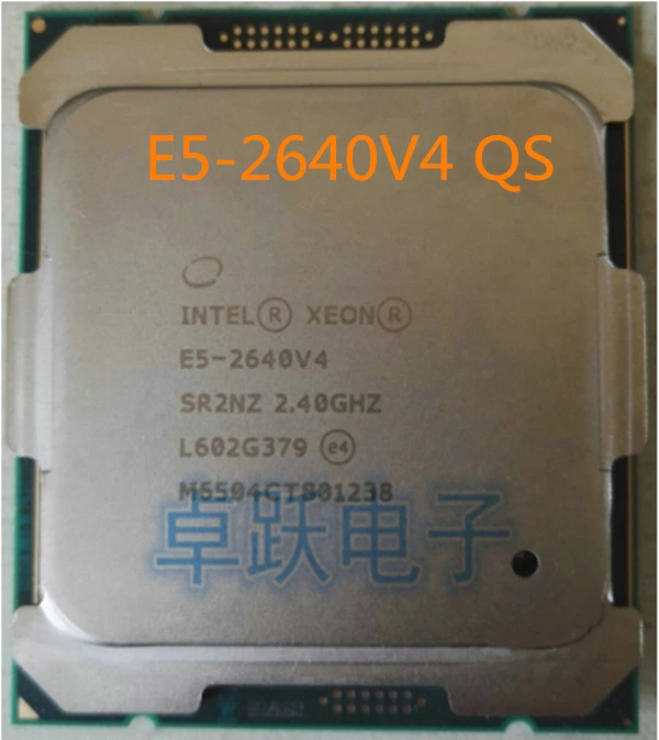 Оригинальный процессор Intel Xeon QS 2 40 ГГц 10 ядер 25 Мб SmartCache E5 2640V4 90 Вт бесплатная