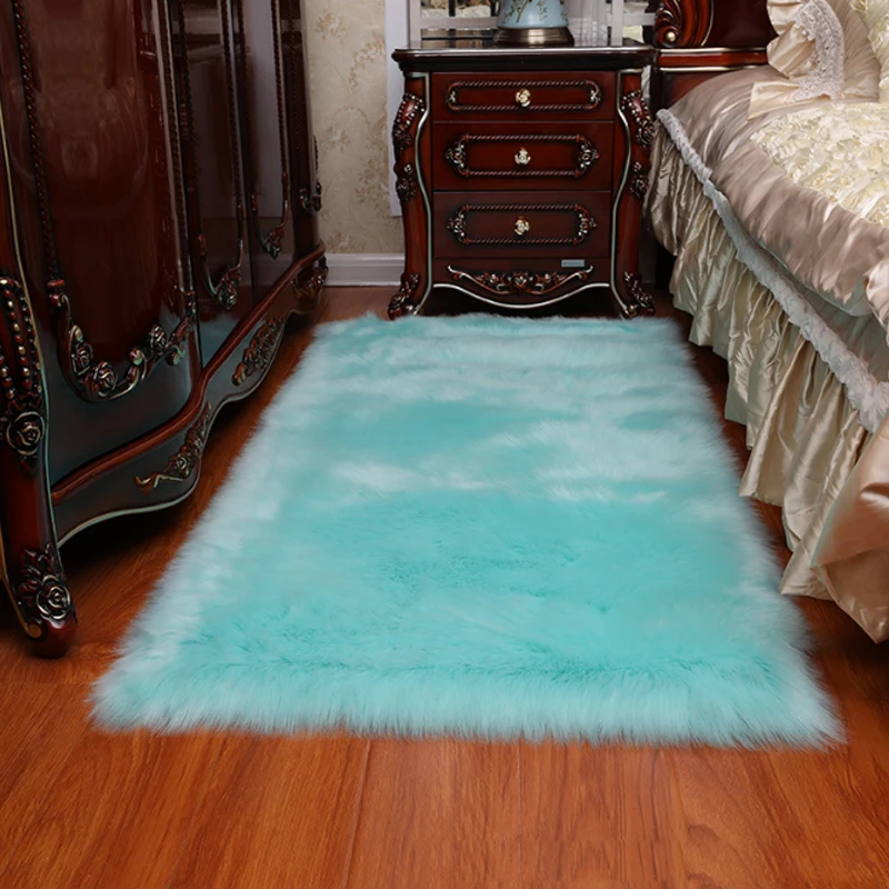 Искусственные стулья ковер с длинным ворсом шерстяной ковер мягкий спальня Искусство диваны прямоугольник украшение дома кровать гостиная
