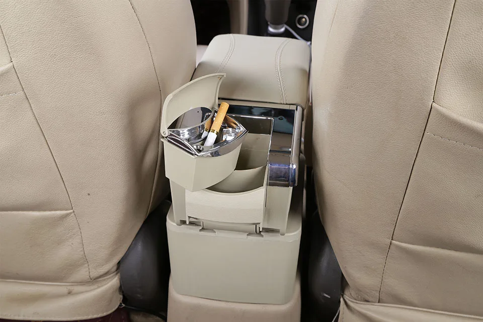 Подлокотник коробка для Honda BRV Honda mobilio BR-V зарядка через usb повышают двухслойный центральный магазин содержание пепельница в автомобиле аксессуары