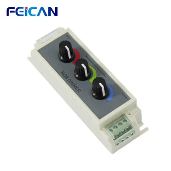 

LED Dimmer RGB LED Strip Controller DC12V Red Green Blue 3CH Dimmer Brightness Adjust for LED Strip Light SMD 5050 3528 LED Tape