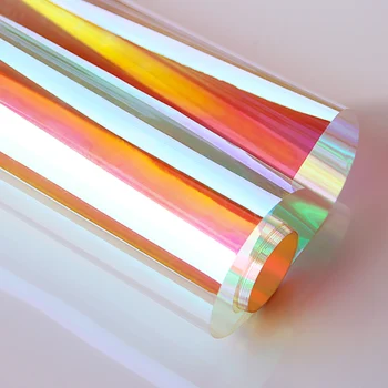

Original SUNICE 0.68x15m Blaze Dichroic Window Film Chameleon Window Tint Color Changed Sticker Decal for Christmas Halloween