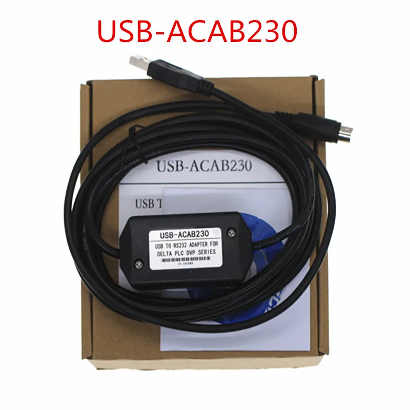 USB-ACAB230 (USBACAB230): USB-DVP PLC Кабель программирования USB для Delta DVP Series (версия более