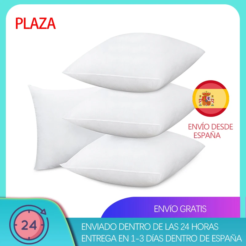 Tesosy Pack 2 Relleno de Almohada 40 X 90 cm Almohada de Fibra Virgen Hueca  Siliconada Suaves y Indeformable, Almohada para Cojines de Sofá o  Almohadones (40 * 90cm Pack 2) : : Hogar y cocina