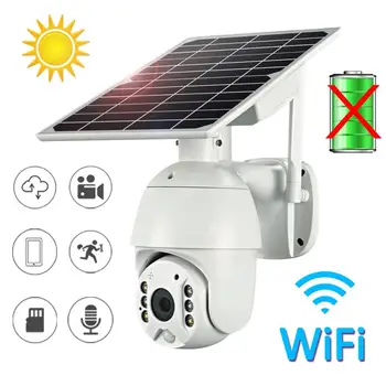 

ZONCENT HD 1080P WiFi Version Solar Panel Camera Wireless Wifi Outdoor Surveillance Waterproof CCTV Camera IP ONVIF PTZ Camera