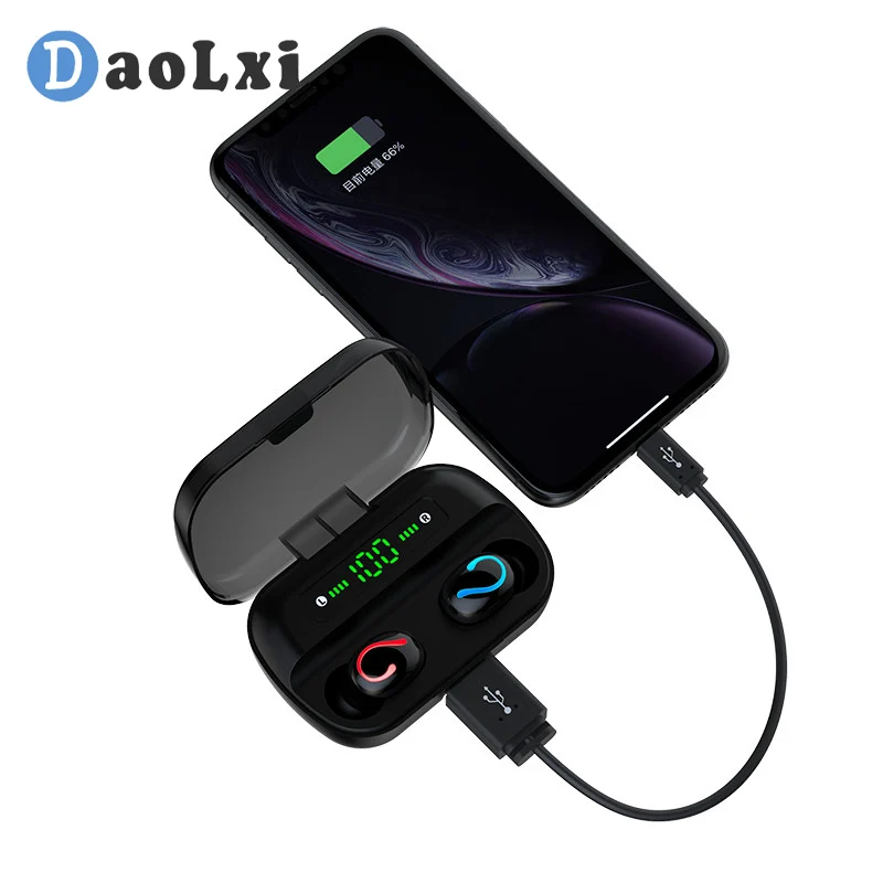 DaoLxi True Беспроводной In Ear Наушники глубина Водонепроницаемый игровая клавиатура 5