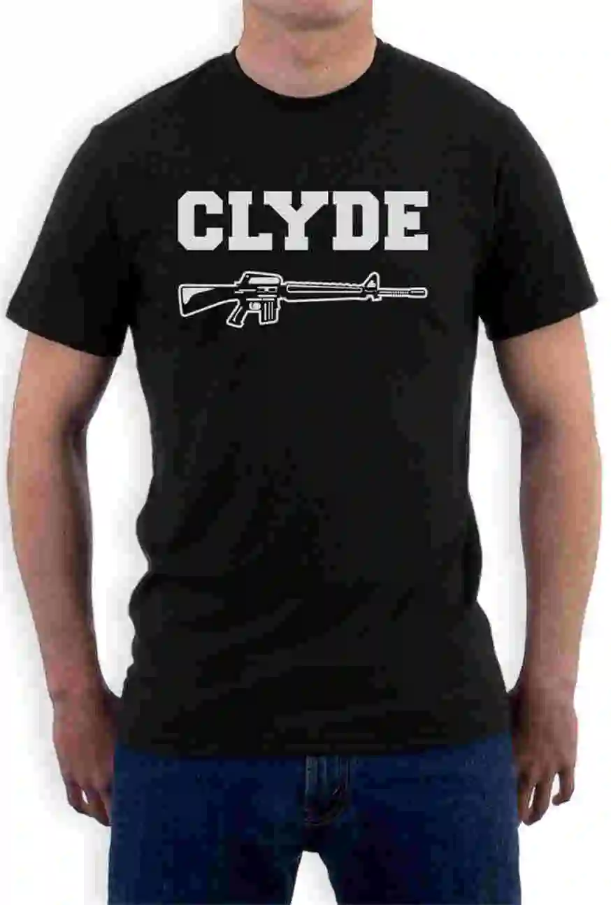 Футболка Clyde Bonnie подходящая для пары на День святого Валентина футболка с круглым