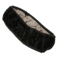 38 см Нескользящая Автомобильная декоративная Защитная крышка рулевого колеса черного цвета