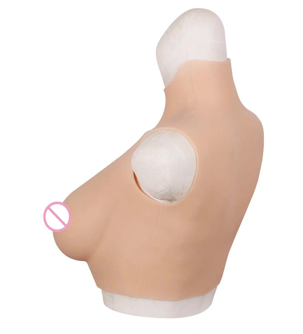 E cup Food grade silicone breast form Gel filling Breast plate Tit for crossdresser drag queen sissy cosplay fake boobs Chest (8)