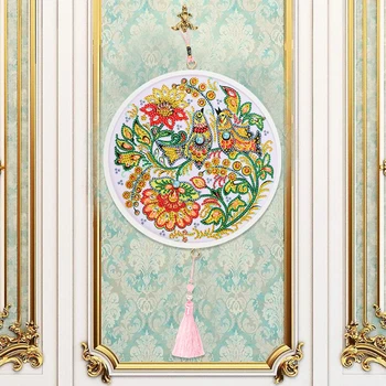 

5D DIY Hanging Painting Artistic Bird Part Drill Diamond Painting Embroidery Tassel Cross Stitch Kit Home Wall Art Decoration