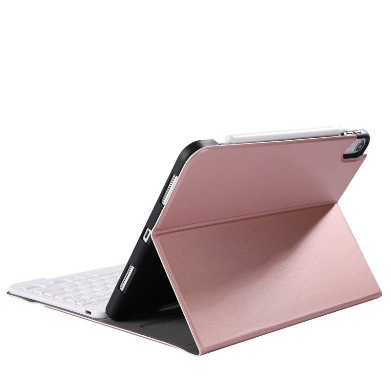 Bluetooth 3.0 Tablet Keyboard Case For iPad Pro 11 inch Mediapad PU Flip Leather Protective Cover For Apple iPad With Keyboard