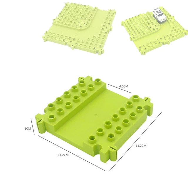 DIY Accessories Bricks Treehouse Base Plate Window House Sofa Furniture Large Particle Big Size Building Blocks Birthday Kid Toy LXF-YD-114-Green