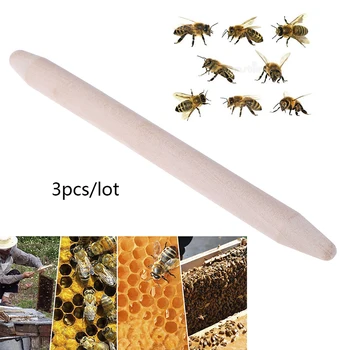 

3 Pcs Queen Cell King Rod Beekeeping Tool Machine System Queen Rod Wax Bee Equipment