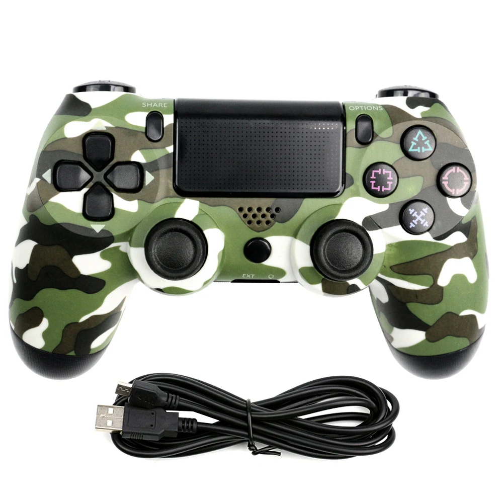 Army Green Проводной геймпад для Playstation sony PS4 контроллер Джойстик контроллер для DualShock Вибрационный джойстик для Play Station 4 - Цвет: Army Green