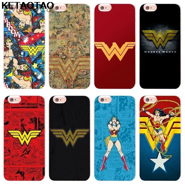 KETAOTAO Wonder Woman Phone Cases for iPhone 4S SE 5C 5S 6S 7 8 Plus X XS XR 11 Pro Case Crystal Clear Soft TPU Cover | Мобильные