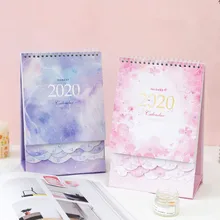 Flora Mystery 2020 Desk Calendar Beautiful Table Scheduler Agenda Study Working Daily Planner Memo green leaves 1pc 2019 desk calendar table calendar scheduler monthly planner agenda memo