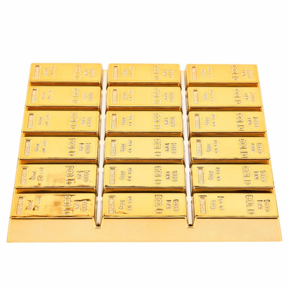 1Pc Simulation Gold Brick Cup Mat Hot Sale Coffee Drink Placemat Table Drinks Coaster Pad Wholesale