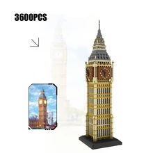 Big Ben Elizabeth Tower Лондон Англия микро алмазный строительный блок всемирно известная Современная архитектура нанокирпичи коллекция игрушек