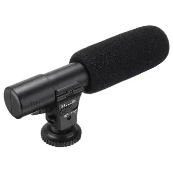 

AM05-3.5mm External Stereo Microphone Mic For Canon Nikon DSLR Camera DV Camcorder