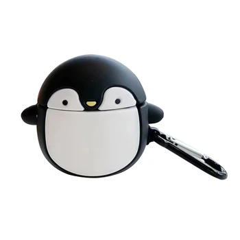 

3D Penguin Cartoon Earphone Case for Airpods 2 Case Silicone Cute Cover for Apple Air Pods 1 Case Dinosaur Protective Box