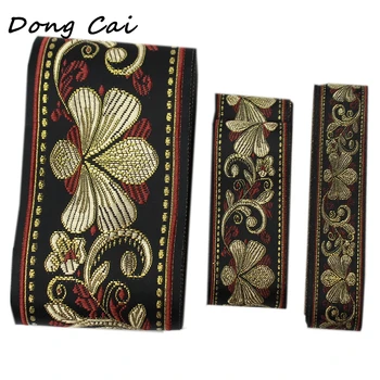 

5yards 3.3-5-10cm Vintage Ethnic African Lace Fabric Ribbon Boho Lace Trim DIY Clothes Bag Accessories Embroidered Fabric Ribbon