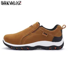 Walking-Shoes Sneakers Breathable Men's Footwear Slip-On Big-Size 39-48