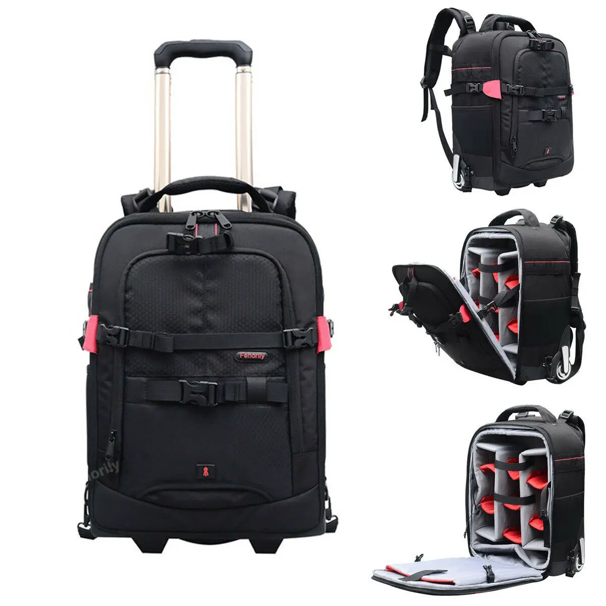 

Drawbar Backpack Professional Camera Bag Draw-Bar Box for 1DxII 5DsR a7R A7RII A7RIII a9 D7200 D500 D750 D800e D810 D850 D4s D5