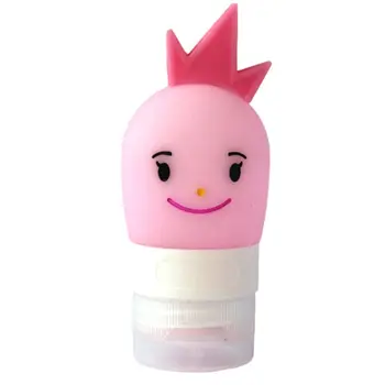 

40ml Silicone Refillable Empty Bottle Cartoon Prince Princess Shampoo Container