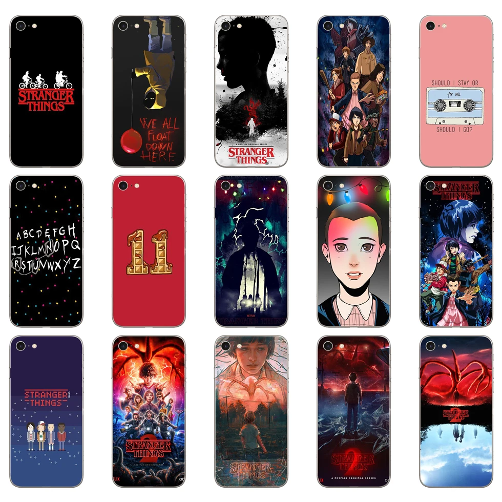 

230DD Stranger Things tv series Soft Silicone Cover Case for iphone 5 5s se 6 6s 8 plus 7 7 Plus X XS SR MAX case