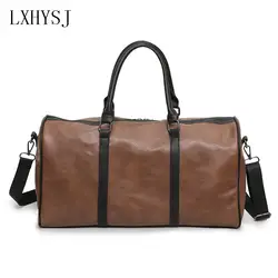 Женская дорожная сумка из искусственной кожи, вместительная ручная сумка для багажа, сумки унисекс, сумка через плечо, модная сумка-тоут