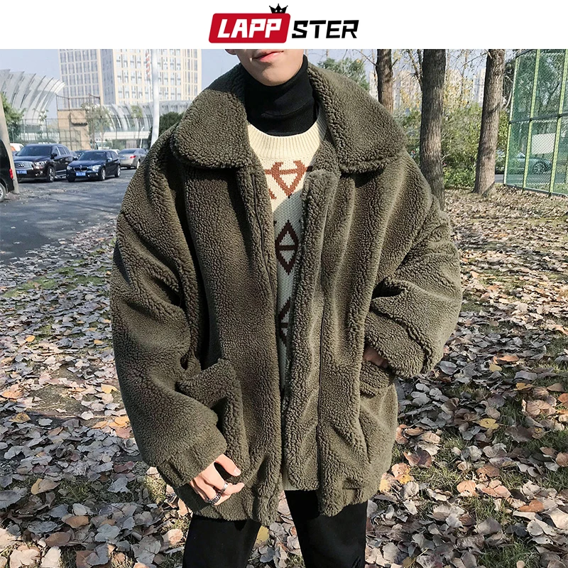 LAPPSTER мужские шерстяные зимние куртки в стиле Харадзюку, пальто, мужская уличная куртка в стиле хип-хоп, Мужская корейская модная ветровка