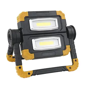 

LED Work Light Folding 2 COB Floodlight Stand Outdoor Lighting 360 Degree Rotation