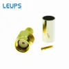 10pcs SMA Male Plug Or RP-SMA Male (Female Pin) Jack Crimp RG58 LMR195 RG142 RG400 RG223 RF Connector ► Photo 2/6