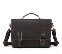 Обувь из натуральной кожи мужские сумки 15 дюймового ноутбука, деловая сумка через плечо, сумки через плечо