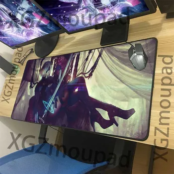 

XGZ Customized Personality Large Mouse Pad Black Lock Edge Anime NieR: Automata Computer Table Mat Speed Rubber Non-slip Xxl