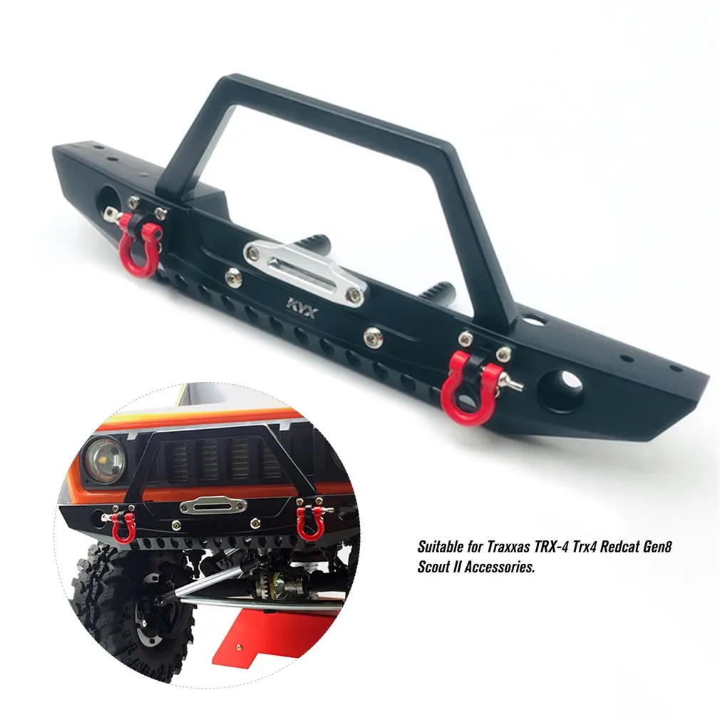 KYX Racing CNC Сплав передний бампер набор Запчасти для модификации для Traxxas TRX-4 Trx4 Redcat Gen8 Scout II аксессуары