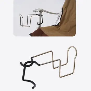 

Stainless Steel Water Cup Holder Non-slip Clip Holder Rack Outdoor Camping Hanging Fishing Chair Cup Holder Multi-function Tool