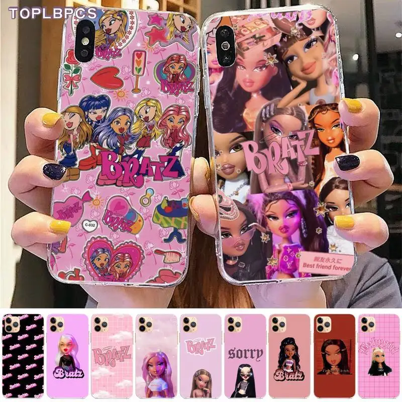 TOPLBPCS lovely Doll Bratz Soft Rubber Phone Cover for iPhone 8 7 6 6S Plus X 5S SE 2020 XR 11 12 pro XS MAX | Мобильные телефоны и