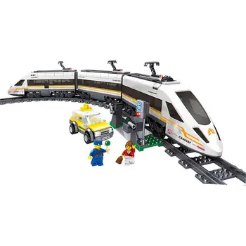 

Ql0307 Building Block bricks Train Series Renaissance High Speed Train Children's Puzzle Assembly Toys Christmas gift