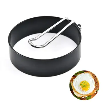 

Round metal egg fryer High temperature resistance Fried Muffin Shaped eggs Home kitchen cooking tools