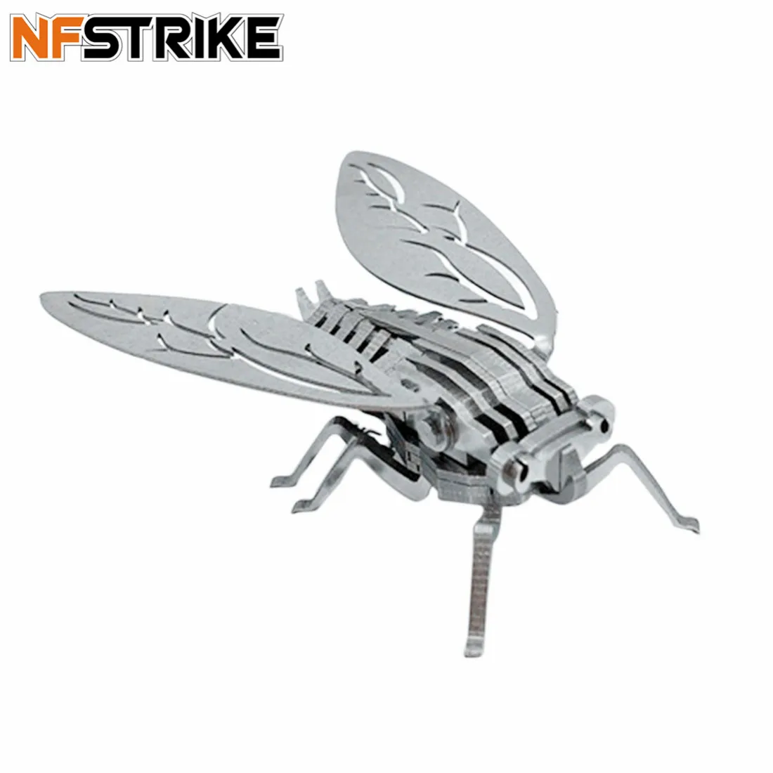 NFSTRIKE DIY собранная модель комплект 3D из нержавеющей стали в сборе съемный Cicada модель держатель для стакана украшения подарок