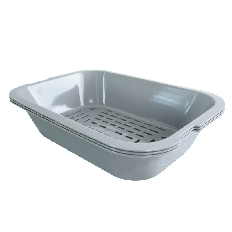 cat litter box Open three-tier grid Anti-splash Cat Toilet Plastic Bedpan Case Pet Supplies 3 Interlocked Trays Easy To Use cat litter box Open three-tier grid Anti-splash Cat Toilet Plastic Bedpan Case Pet Supplies 3 Interlocked Trays Easy To Use