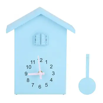 

Plastic Unique Style Beautiful Wall Clock On Time Alarm Pendulum Clock with Bird Decor Home Decoration Home Clock