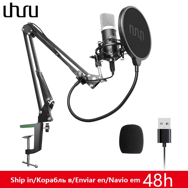 UHURU USB Podcast Condenser Microphone 192kHZ