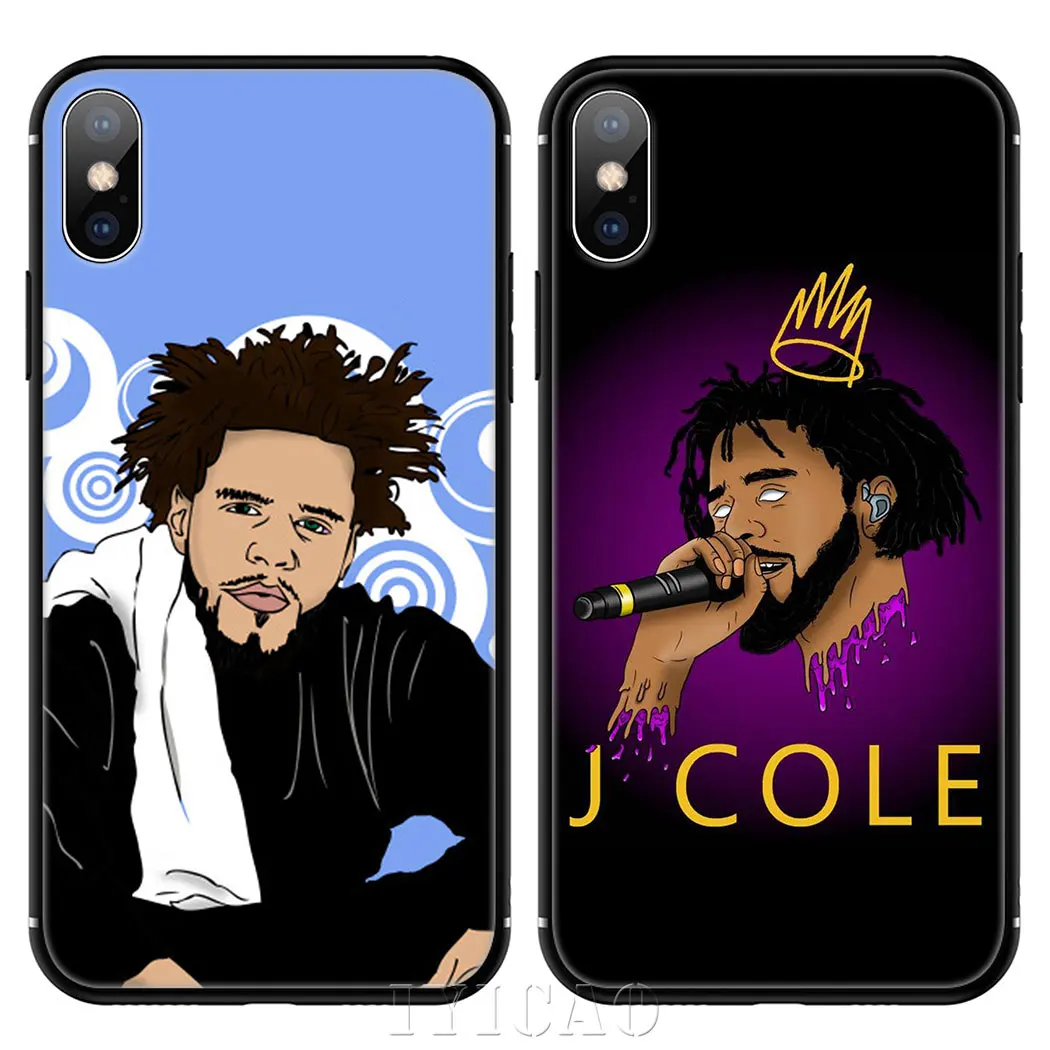 Мягкий чехол для телефона IYICAO Rapper J Cole iPhone XR X XS Max 6 6S 7 8 Plus 5 5S SE|Бамперы| |